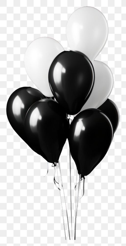 PNG  Photography of balloons monochrome black white.