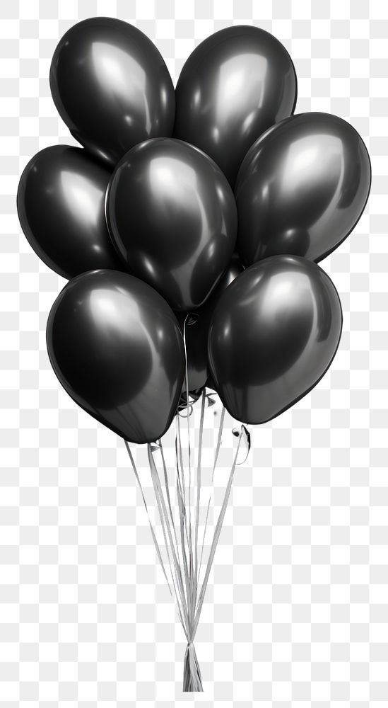 PNG  Photography of balloons monochrome black white.