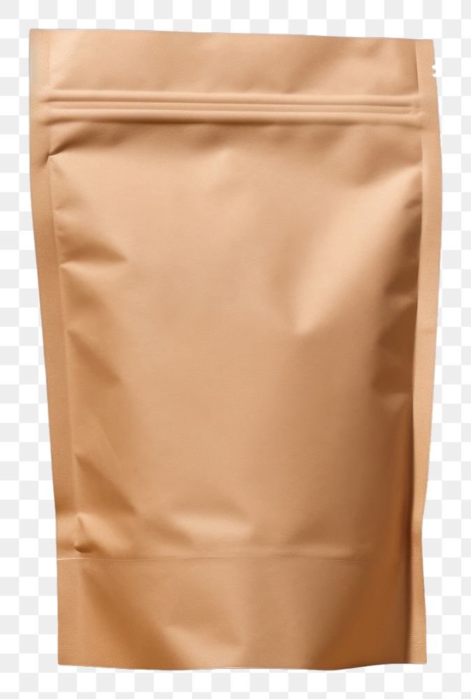 PNG Paper coffee pouch packaging mockup brown bag crumpled.