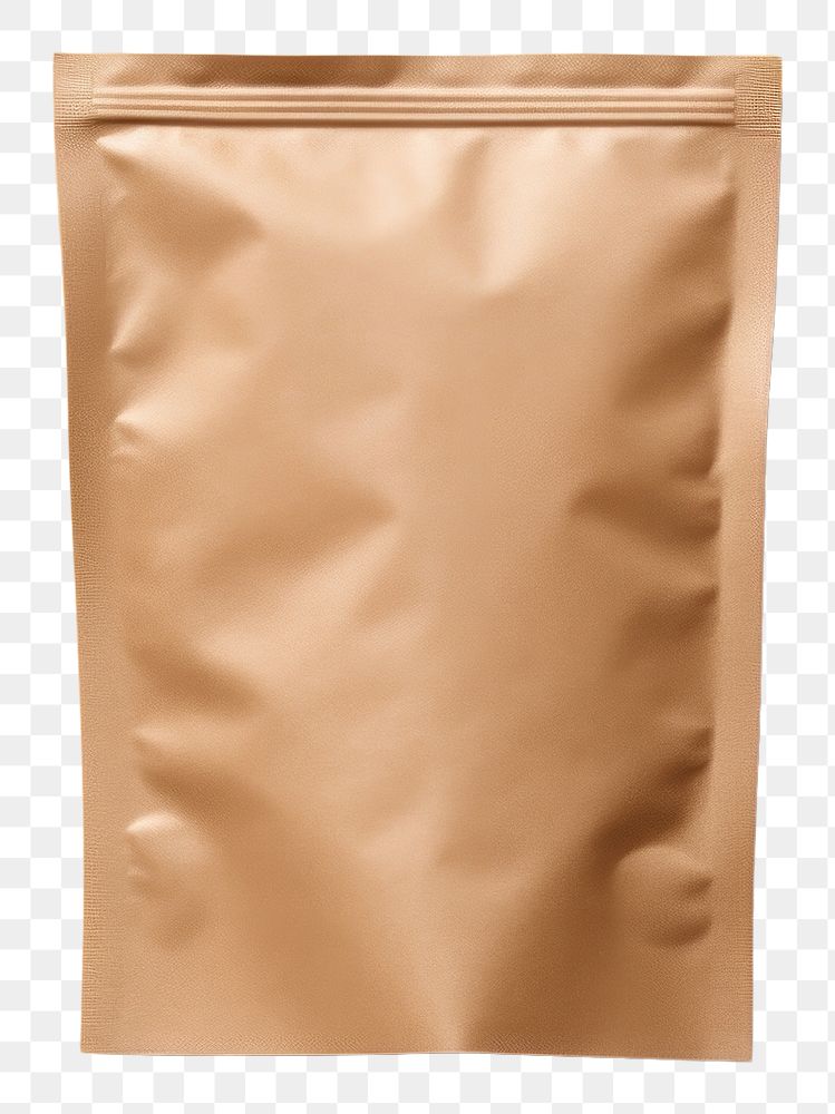 PNG Paper coffee pouch packaging mockup brown bag aluminium.