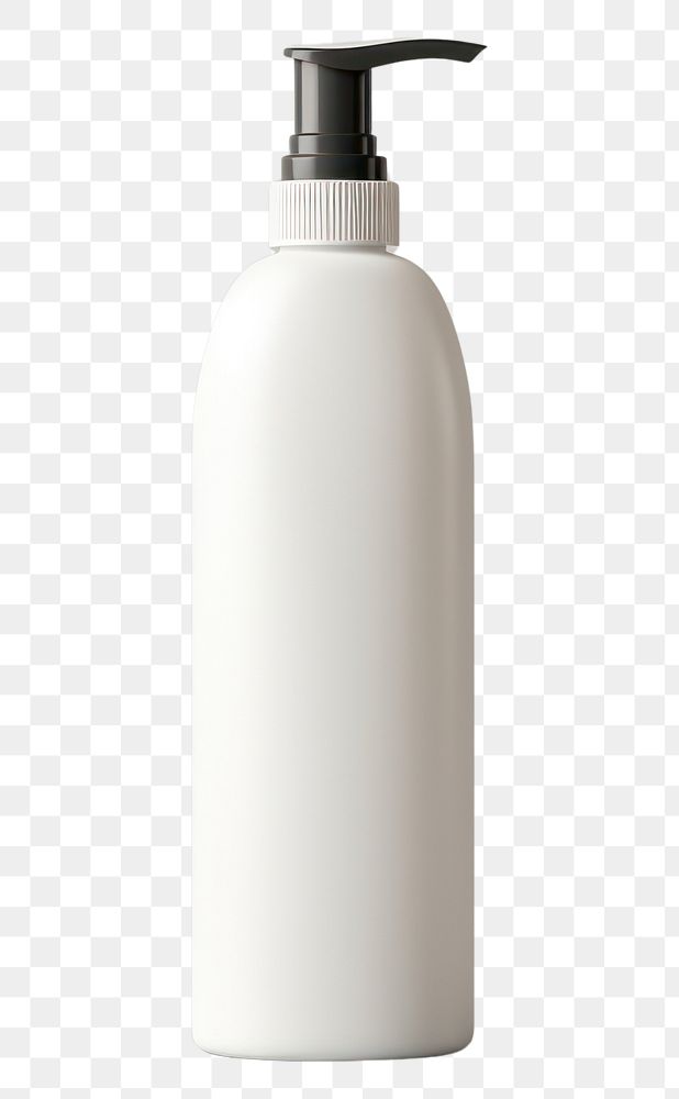 PNG Pump bottle mockup white background container cylinder.