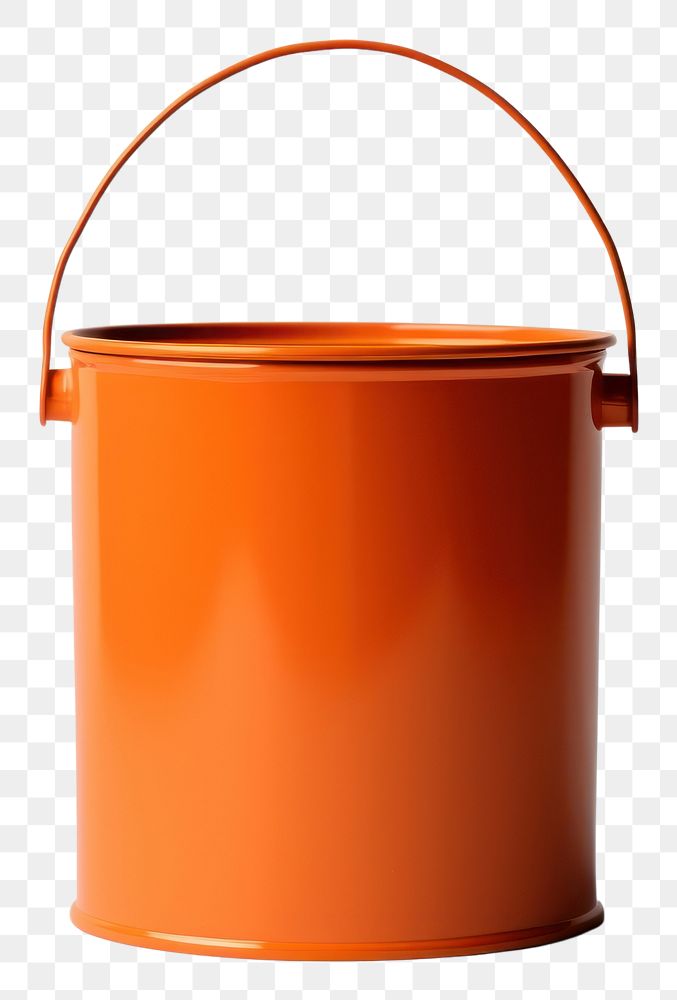 PNG Paint bucket mockup white background simplicity container.