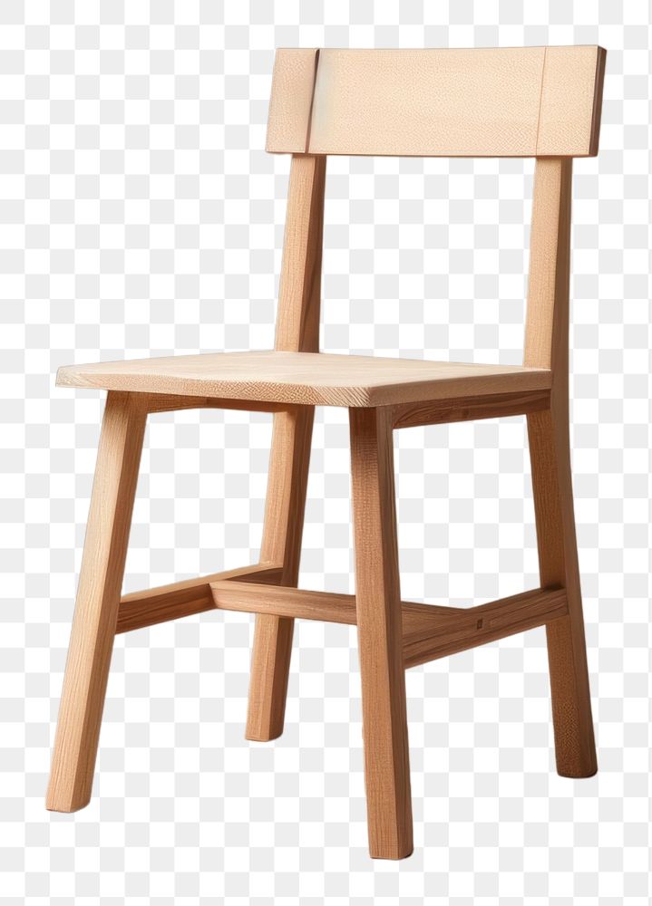 PNG Wooden chair mockup furniture studio shot simplicity.