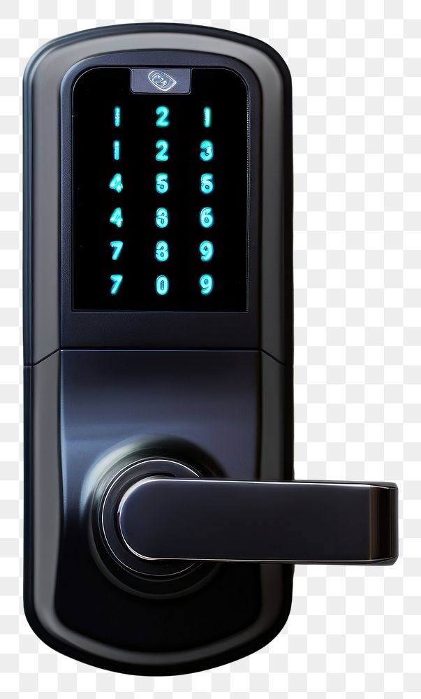 PNG Digital door lock mockup electronics technology multimedia.