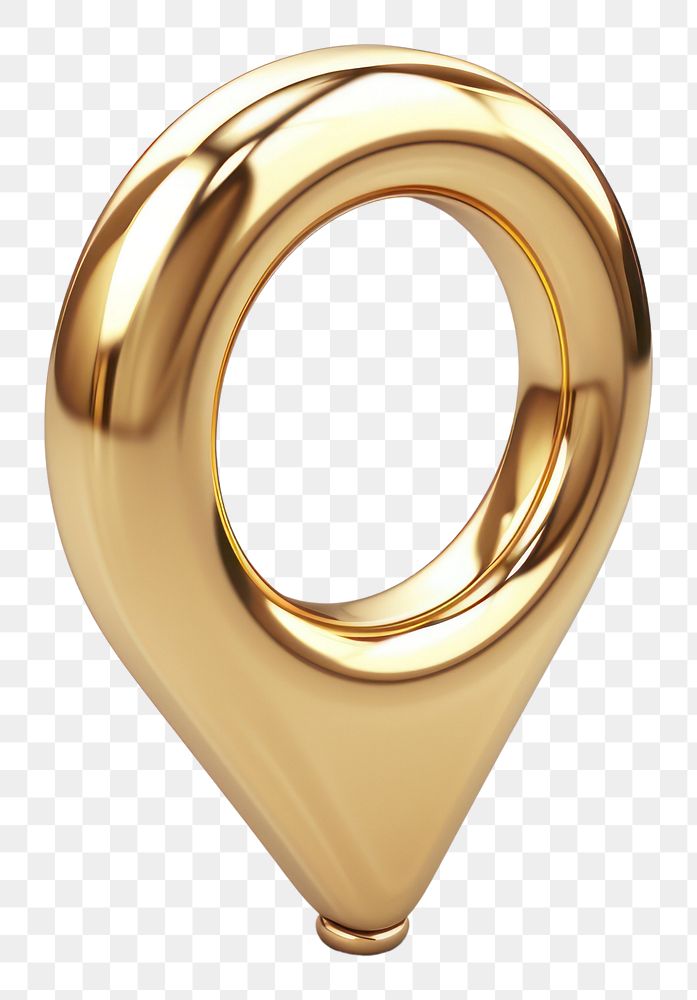 PNG Location icon gold jewelry pendant.