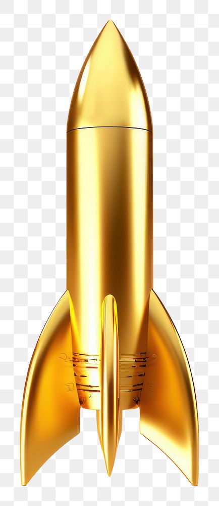 PNG Rocket rocket missile gold.