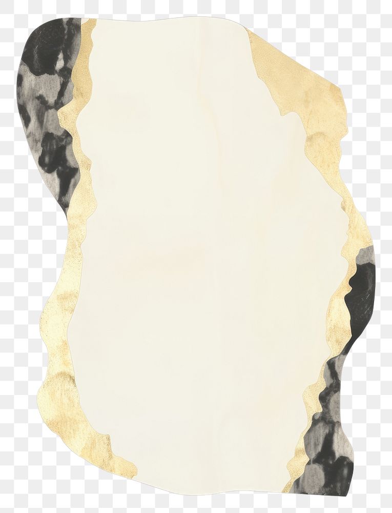 PNG Black gold marble distort shape paper white background accessories.