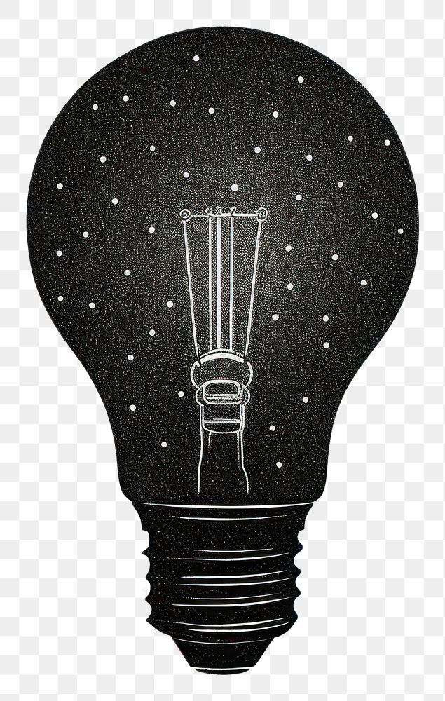 PNG Silkscreen illustration light bulb Premium PNG rawpixel