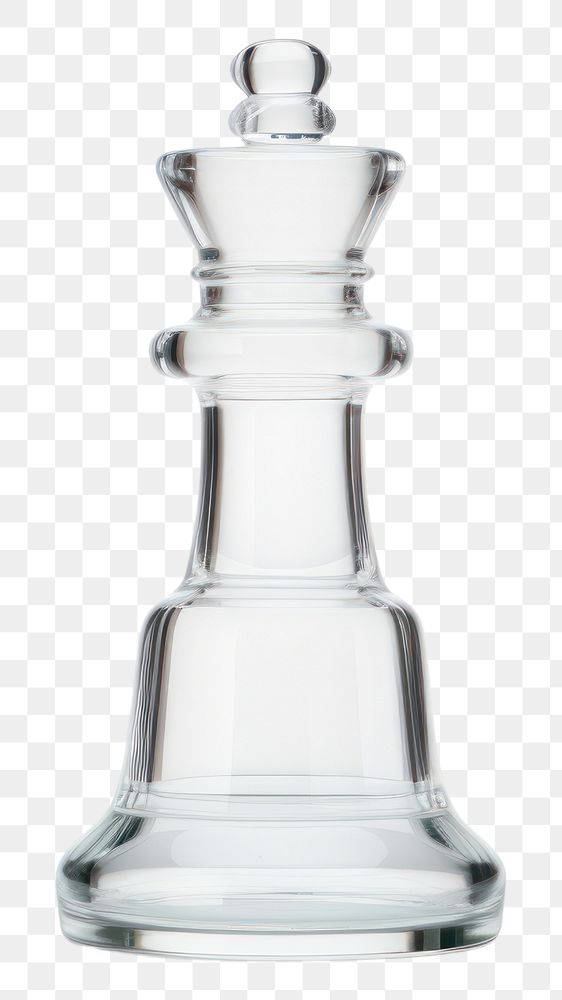 PNG Chess king shape glass minimal white white background chessboard.