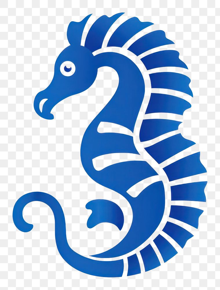 PNG  Sea horse animal blue seahorse. AI generated Image by rawpixel.