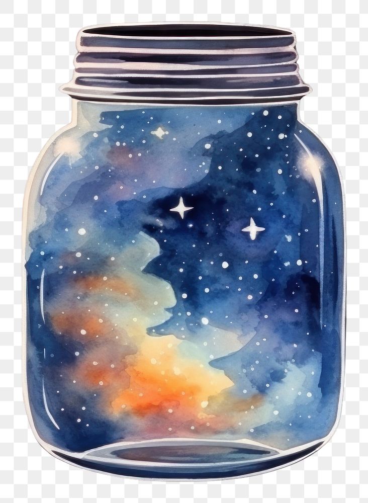 PNG Galaxy jar space constellation. AI generated Image by rawpixel.