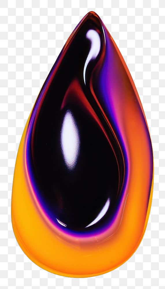 PNG  A drop shape purple black background single object.