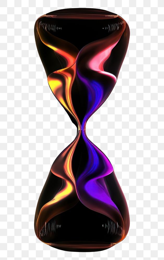 PNG  A hourglass technology black background single object.