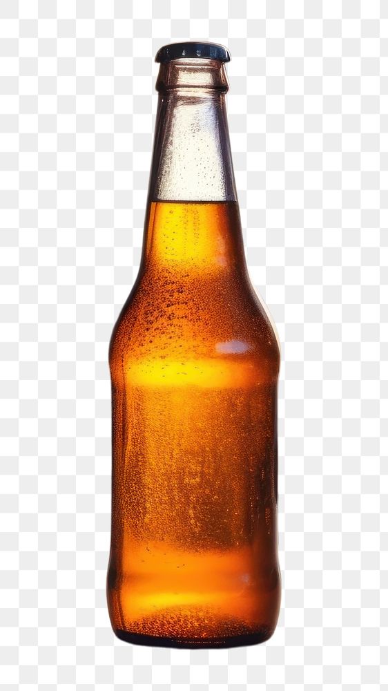 PNG  Craft beer bottle drink lager.