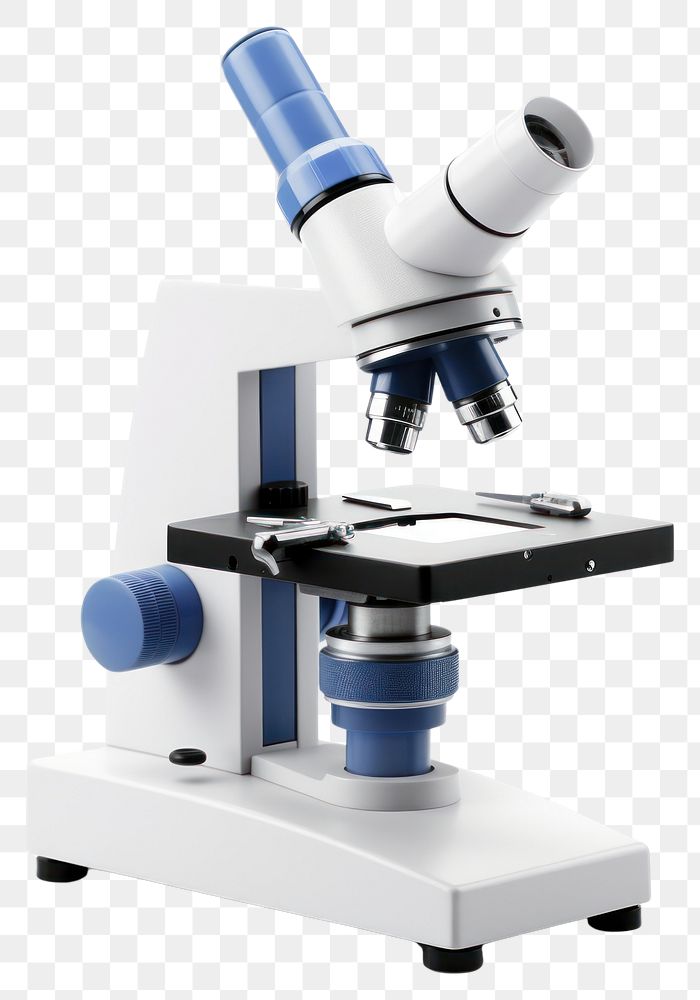 PNG  Microscope white background biotechnology magnification.