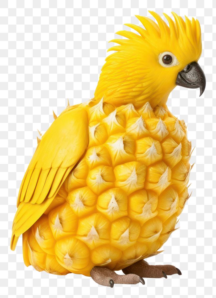 PNG  Pineapple animal fruit bird.