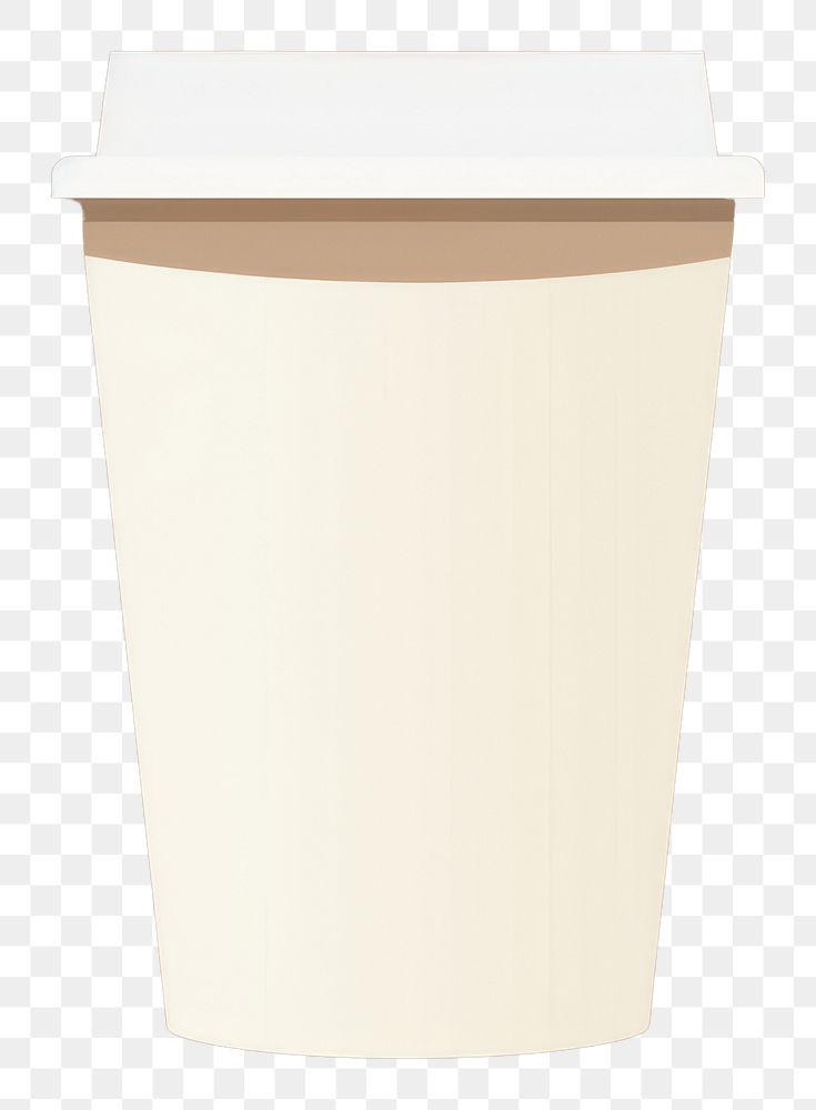 PNG  Illustration of a simple coffee cup mug refreshment disposable.