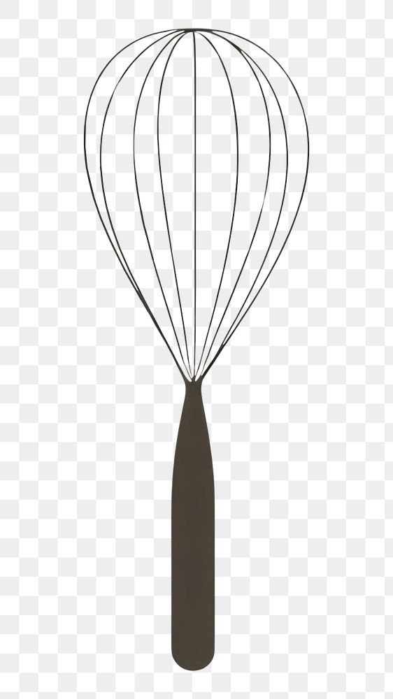 PNG  Illustration of a simple Balloon Whisk silverware appliance pattern.