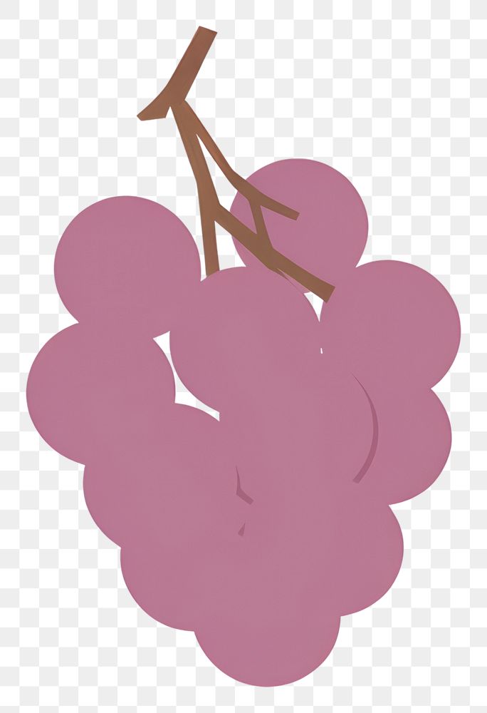 PNG  Illustration of a simple grape grapes plant food.