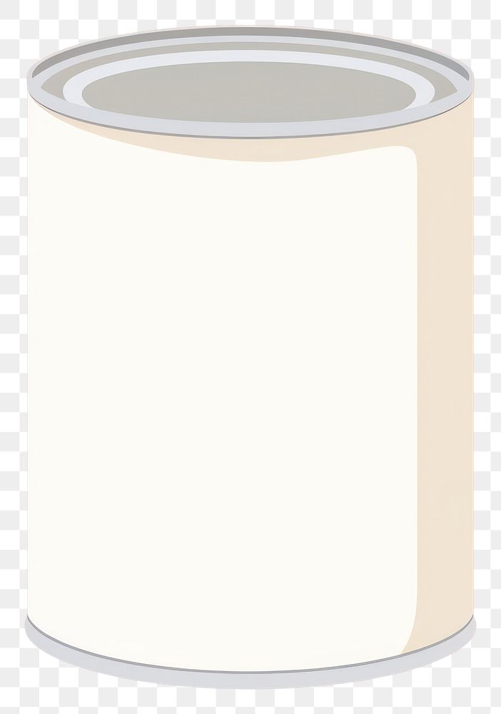 PNG  Illustration of a simple food can cylinder container letterbox.
