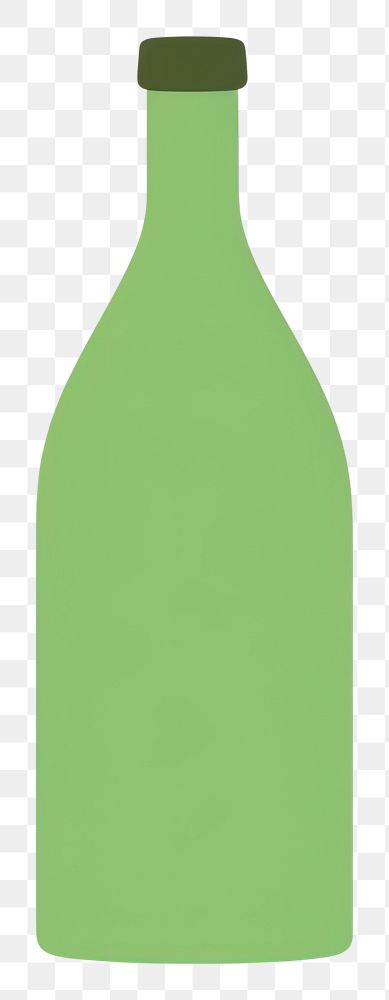 PNG  Illustration of a simple wine bottle drink refreshment drinkware.
