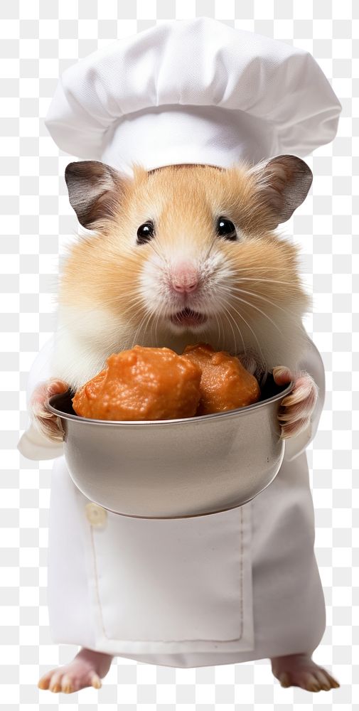 PNG  Hamster holding saucepan animal rodent mammal.