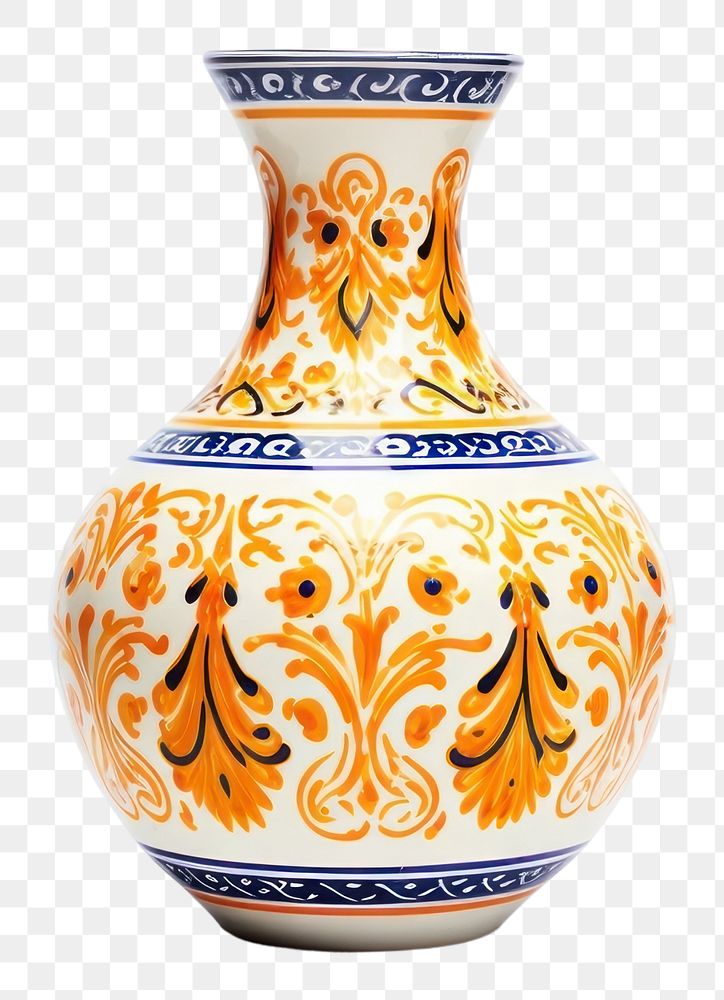 PNG Vase porcelain pottery art.