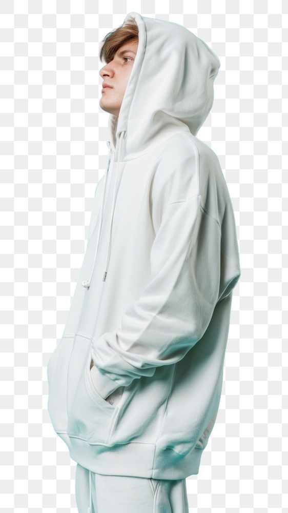 PNG Sweatshirt adult hood outerwear.