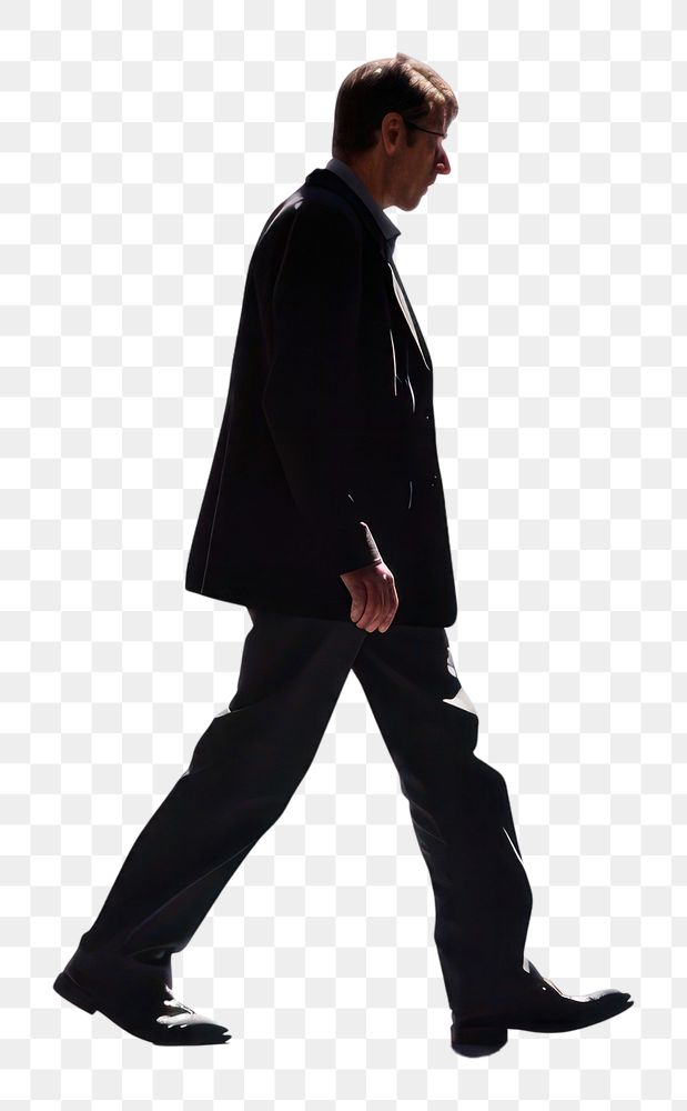 PNG Walking silhouette footwear standing.