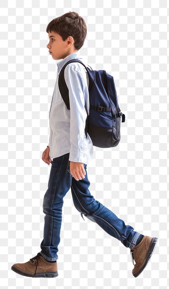 PNG Walking footwear backpack standing.