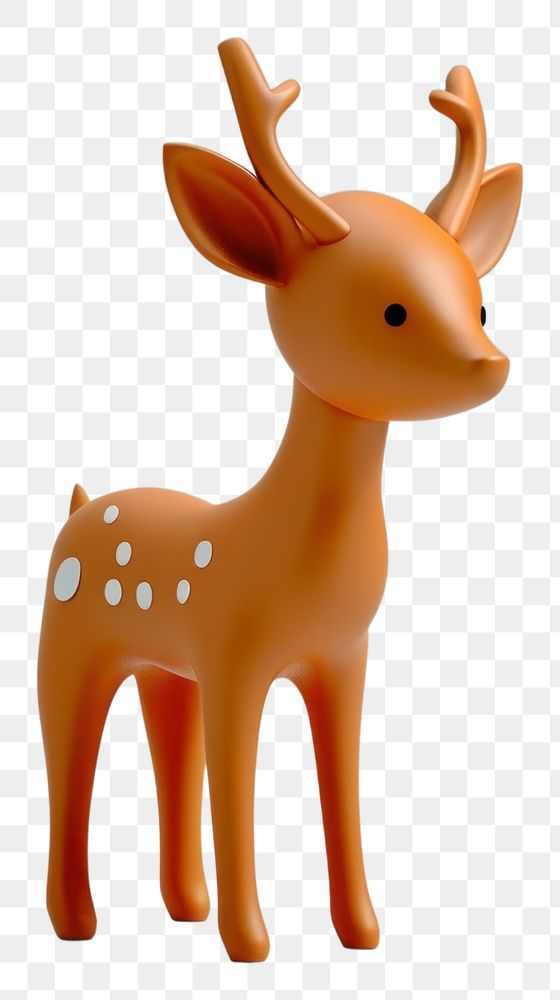 PNG  Deer wildlife figurine animal.