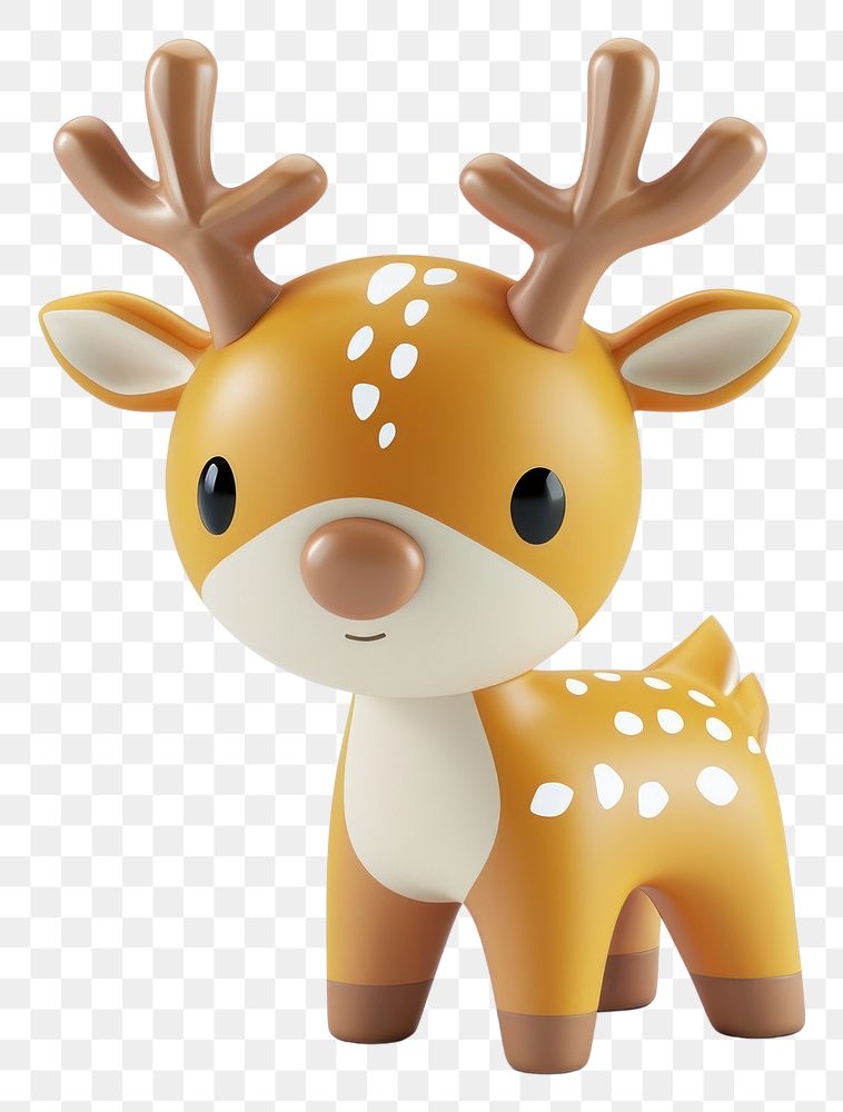 PNG  Deer figurine mammal animal.