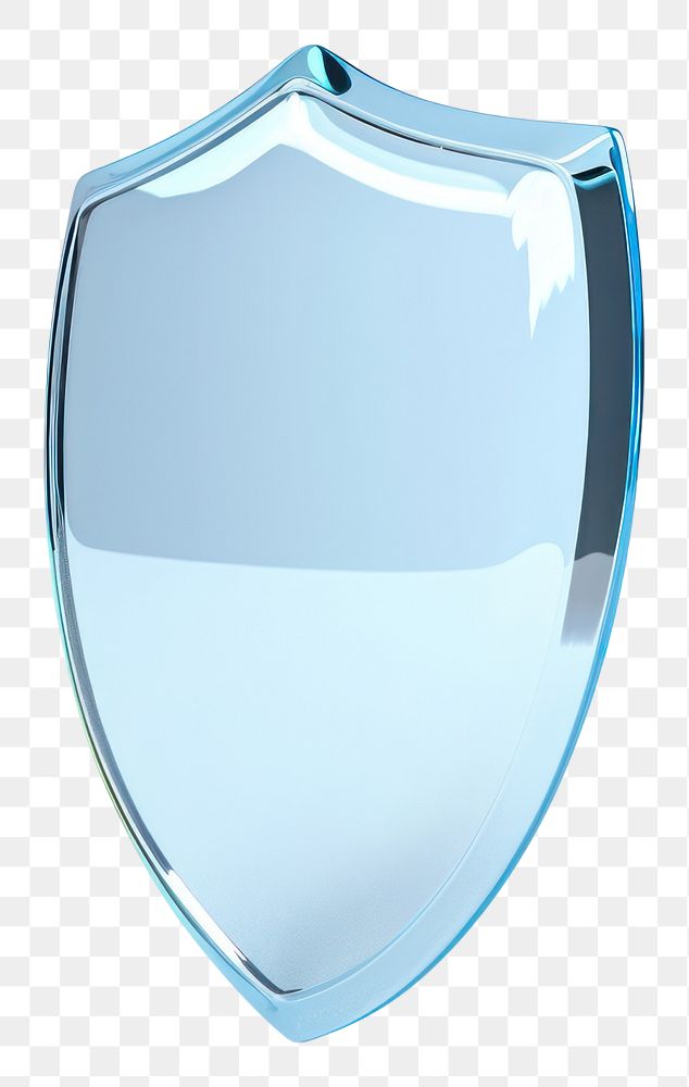 PNG Shield icon glass white background protection.