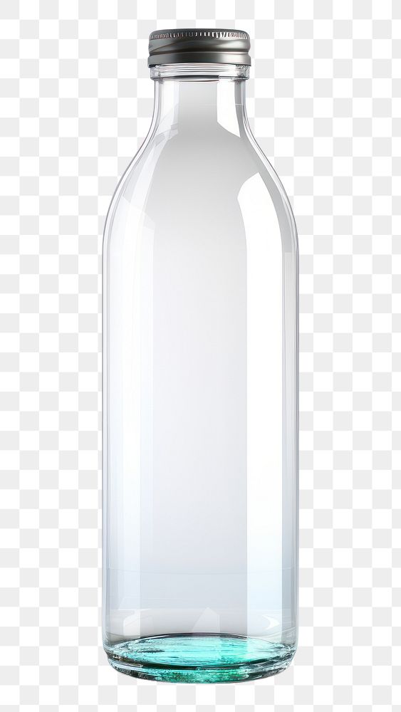 PNG Water bottle icon glass transparent white background.