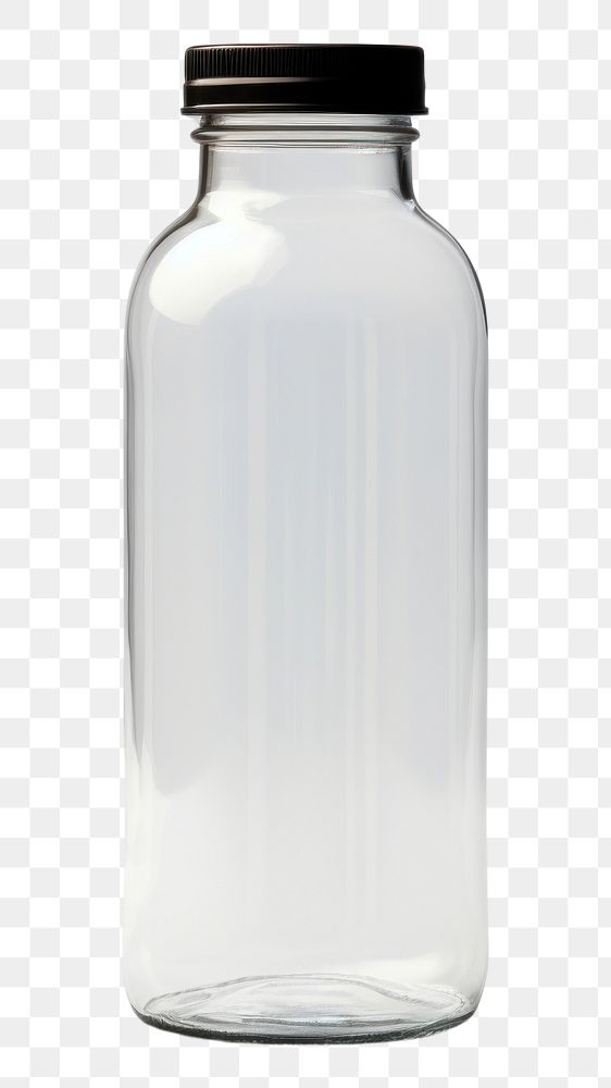 PNG Water bottle icon glass jar white background.