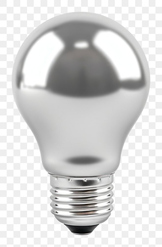 PNG Light bulb Chrome material light lightbulb electricity.
