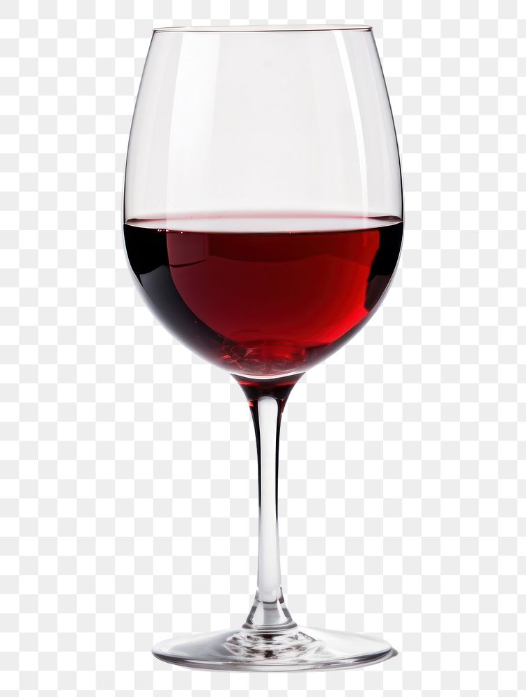 PNG  Glass of wine drink white background refreshment.