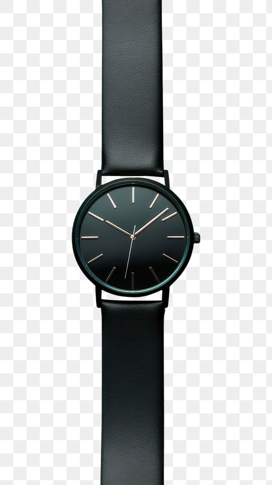 PNG Minimalist black watch wristwatch deadline circle person.