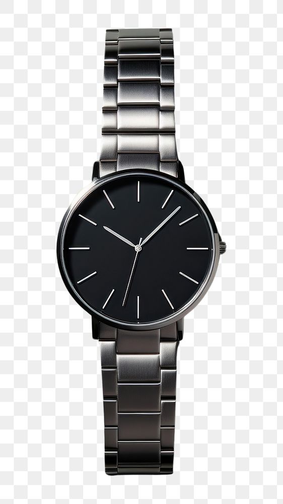 PNG Stainless-steel watch wristwatch accuracy jewelry silver.
