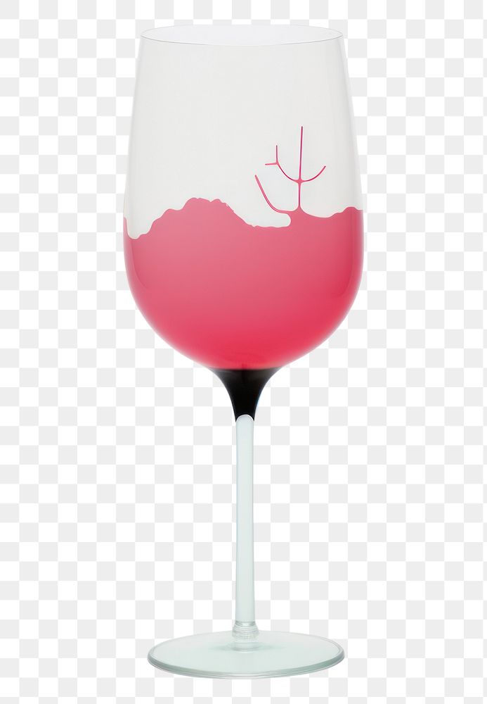 PNG  Glass of wine minimalist form drink refreshment celebration.