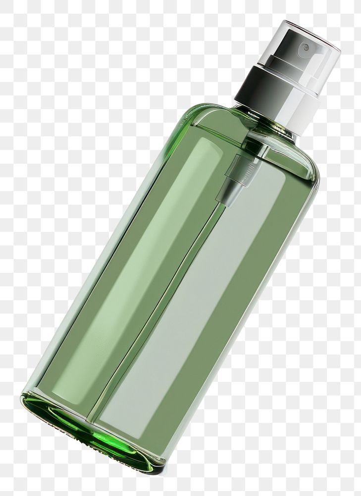 PNG Green clear showergel bottle cosmetics perfume refreshment.