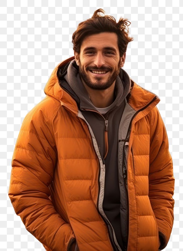 PNG  Argentinian outdoors jacket portrait.