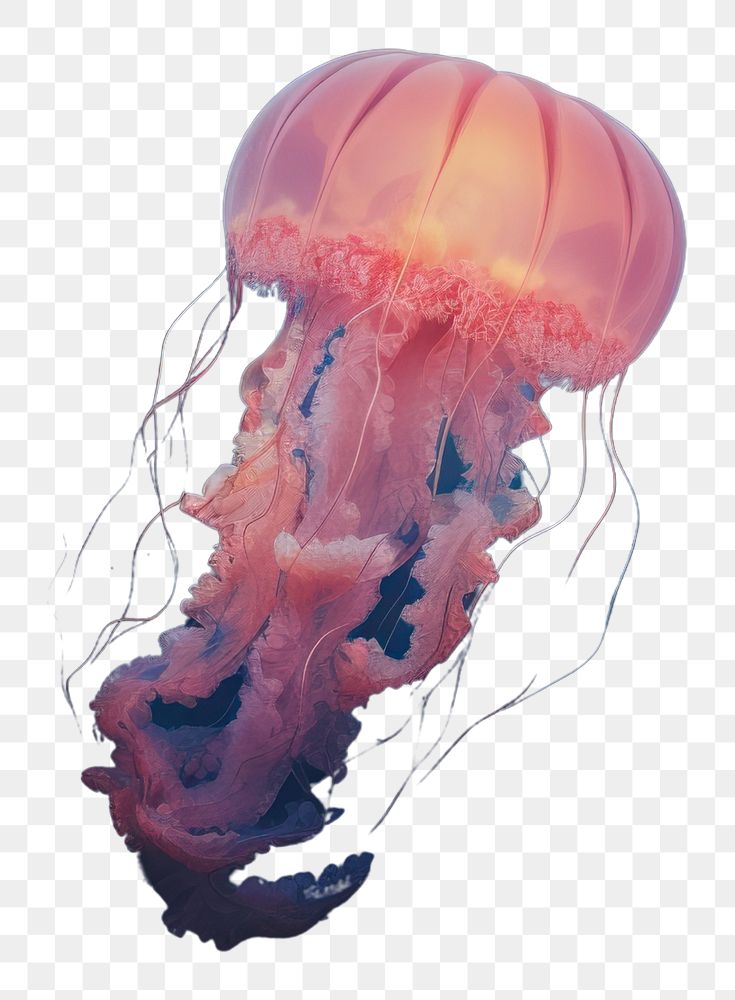 PNG Jellyfish animal invertebrate transparent.
