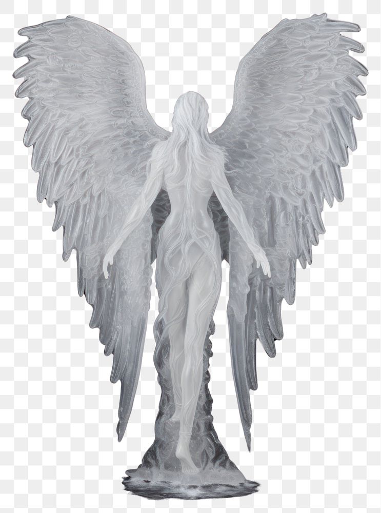 PNG Angel sculpture archangel statue.