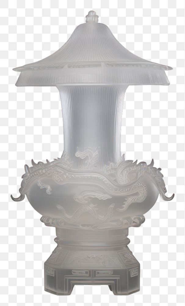 PNG Porcelain lamp chandelier sculpture.