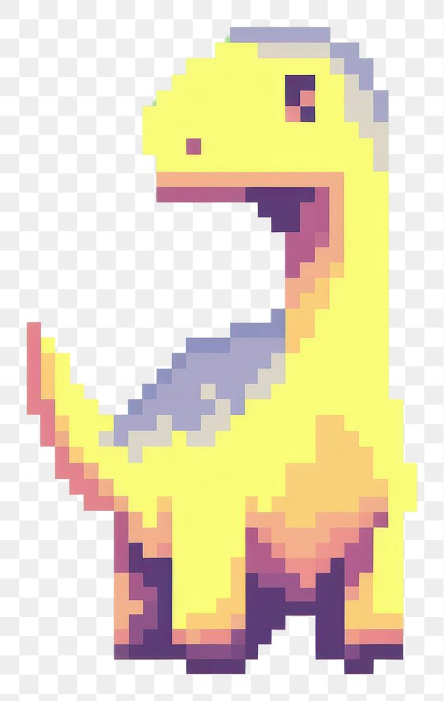 PNG Representation pixelated cartoon yellow.