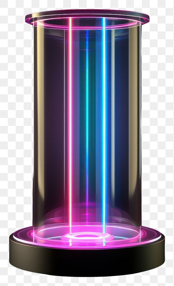 PNG Cylinder light technology lighting.