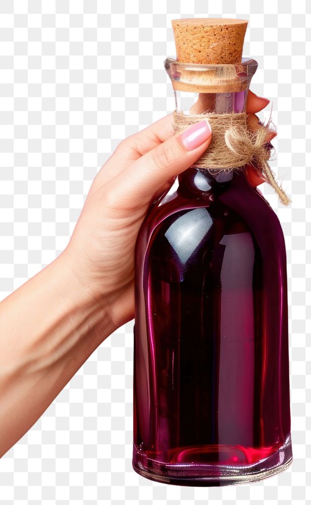 PNG Hand holding color bottle perfume hand refreshment.
