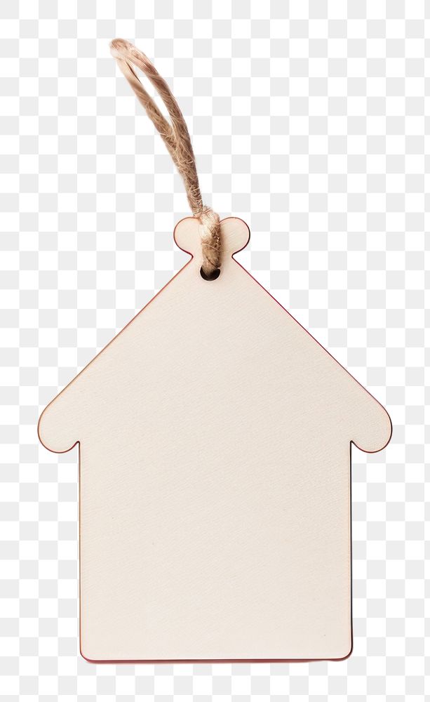 PNG Gift tag shape house white background.