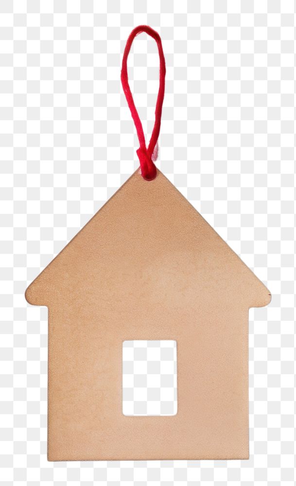 PNG Gift tag shape house white background.